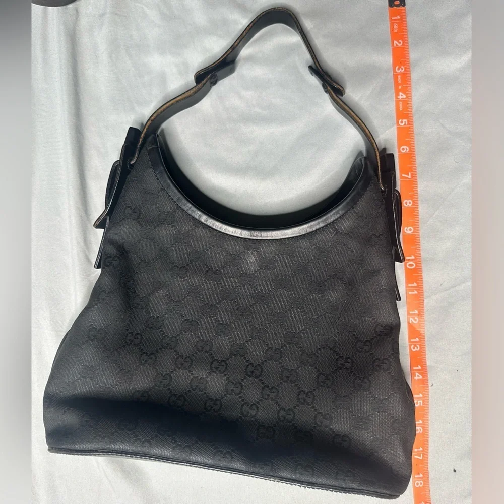 Authentic Gucci Black Patterned Hobo Bag - Picture 13 of 15